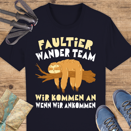 Unisex Bio T-Shirt Faultier wanderteam
