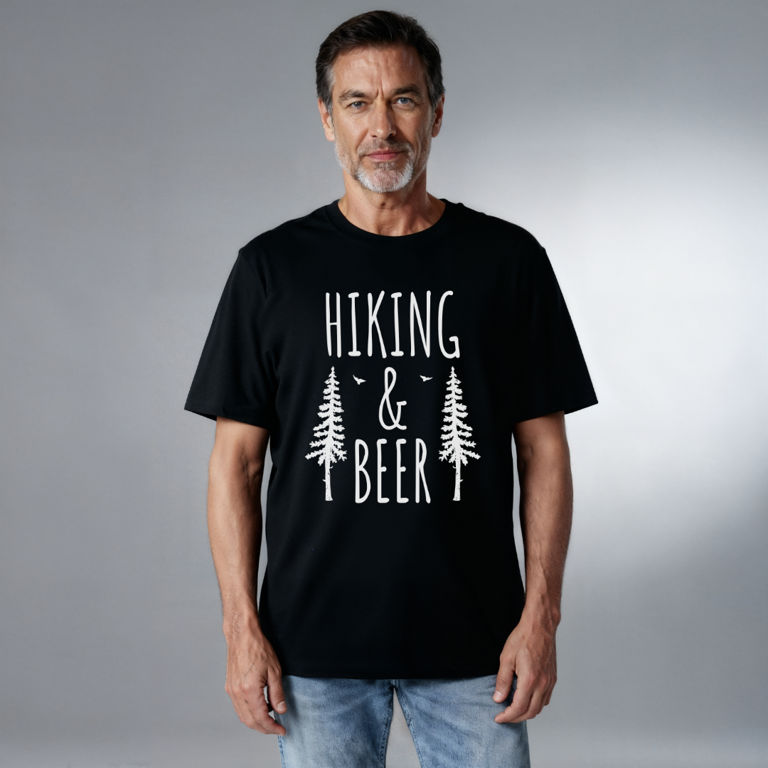 Unisex Bio T-Shirt Hiking and beer