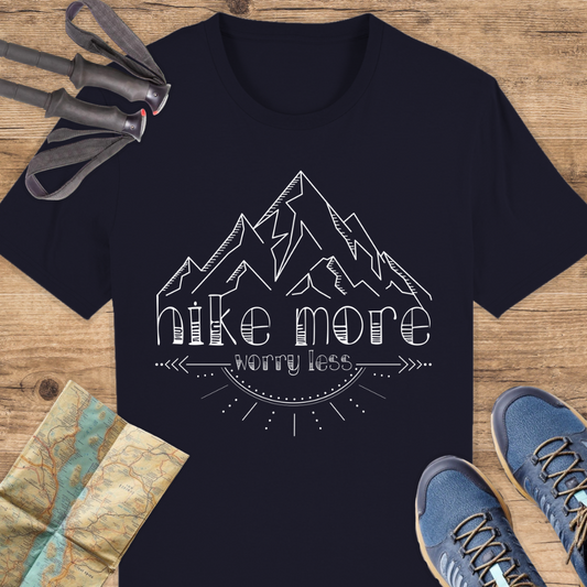 Unisex Bio T-Shirt hike more, worry less