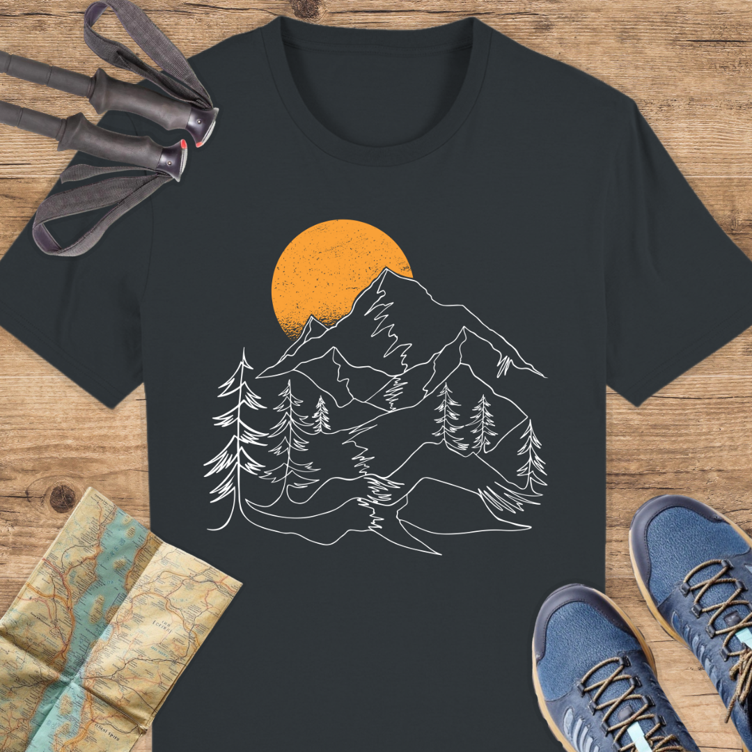 Unisex Bio T-Shirt Berge linien