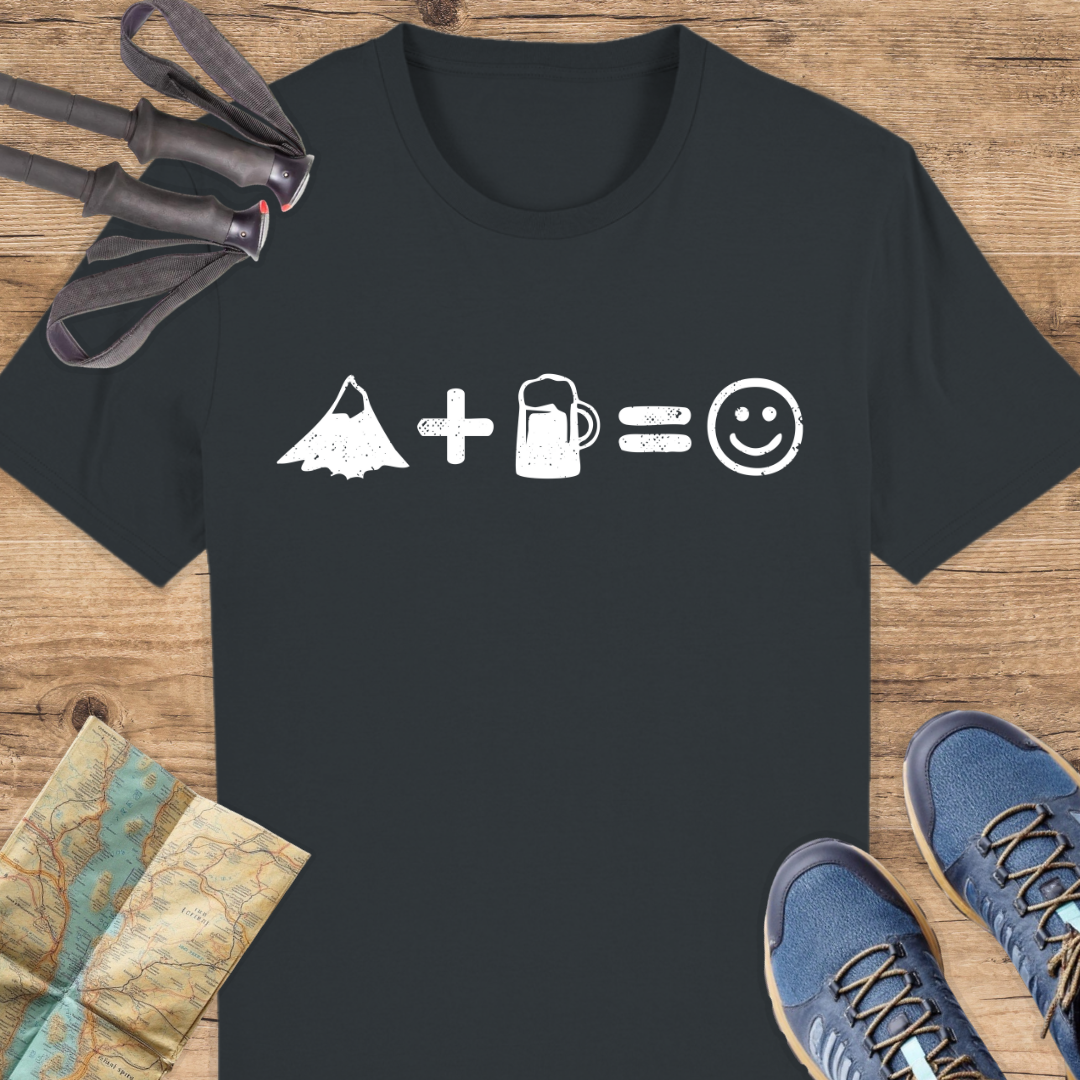 Unisex Bio T-Shirt Berge und Bier