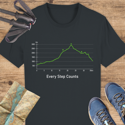 Unisex Bio T-Shirt Höhenprofil