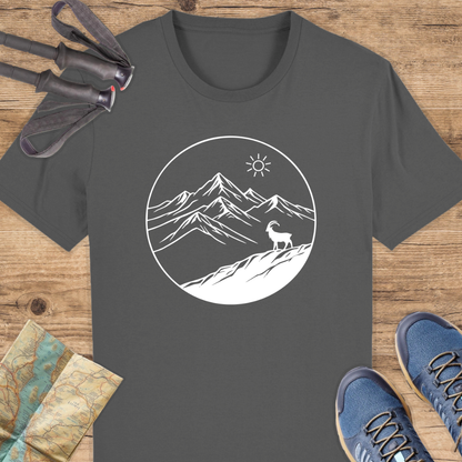 Unisex Bio T-Shirt Line Art Berge