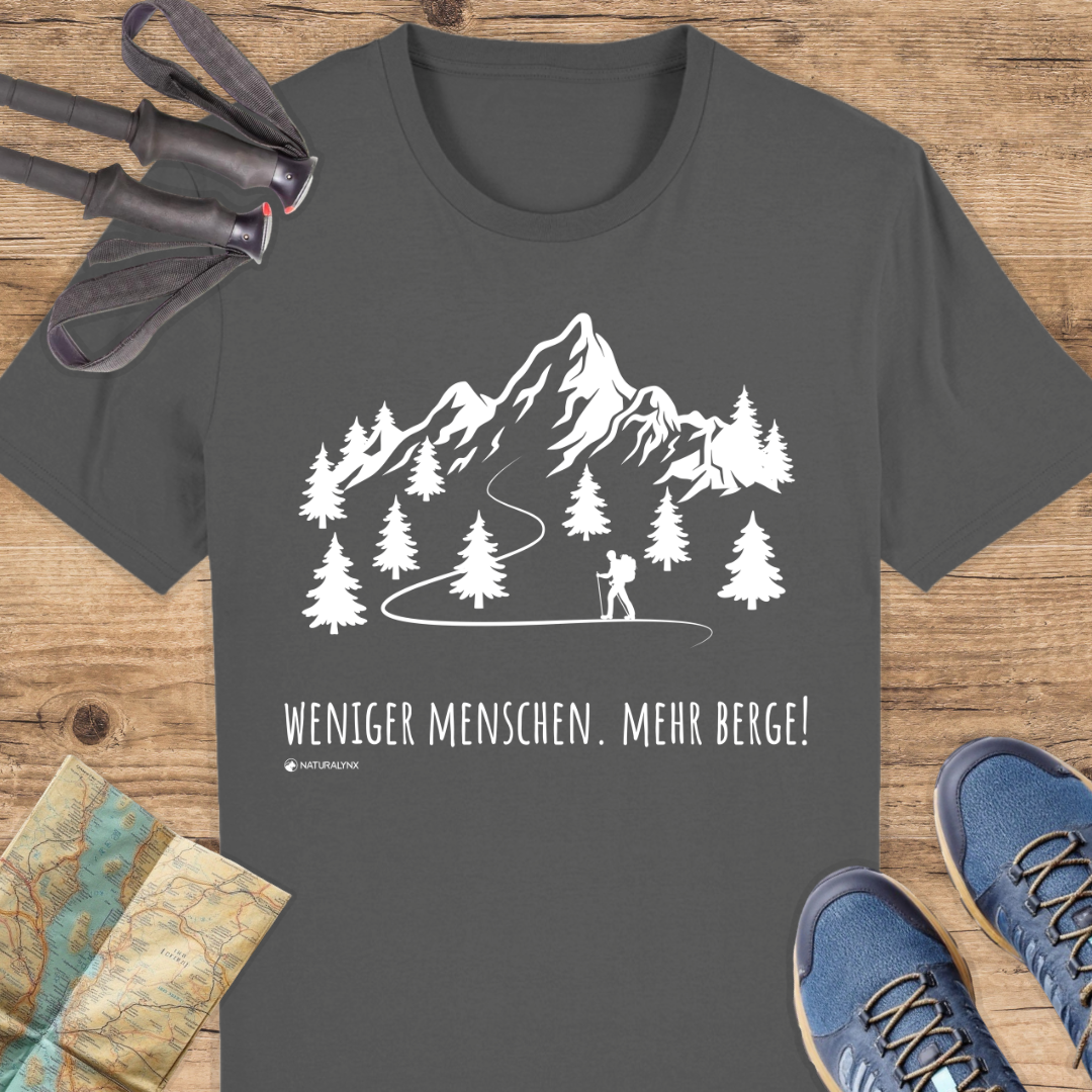 Unisex Bio T-Shirt Weniger Menschen