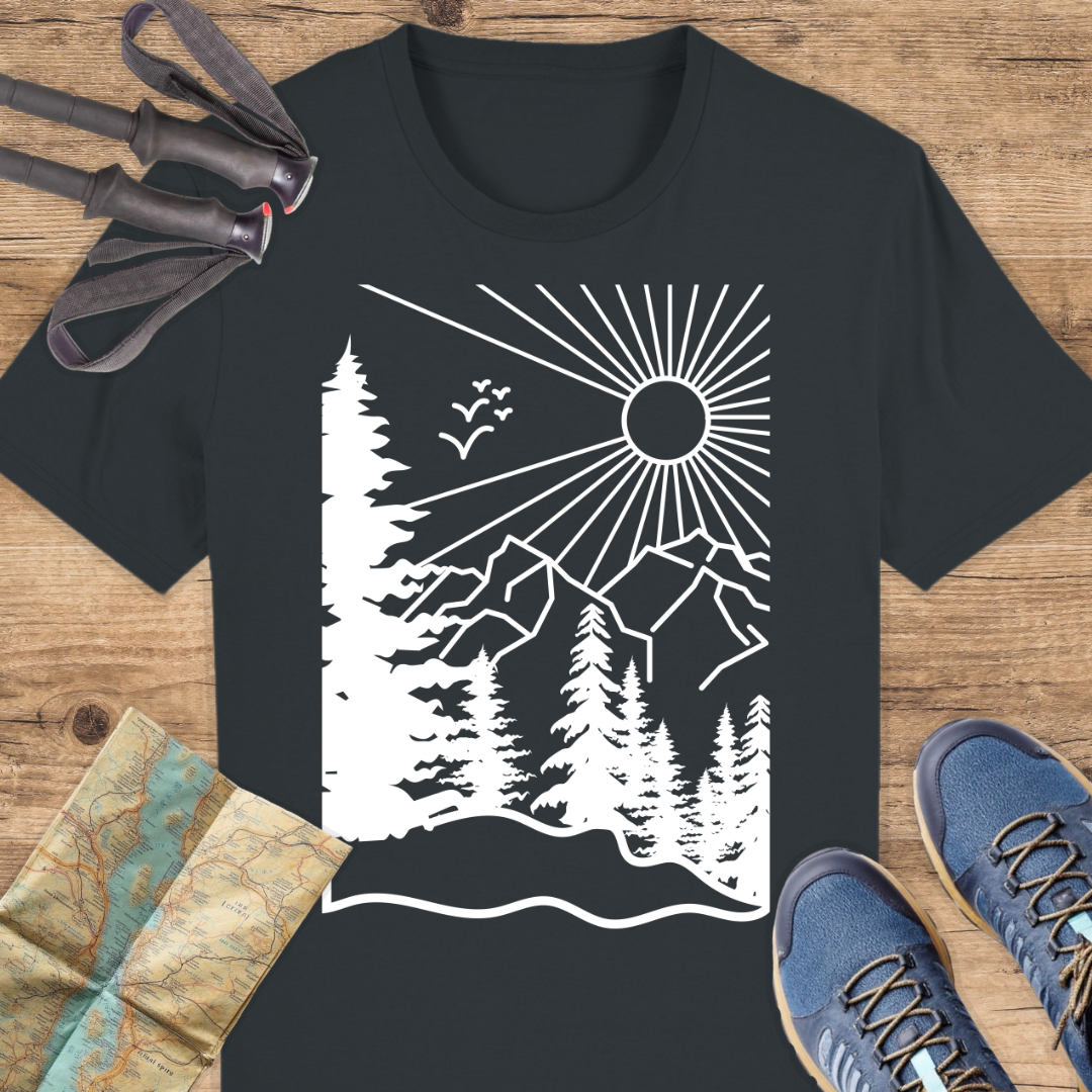 Unisex Bio T-Shirt Wald Linien