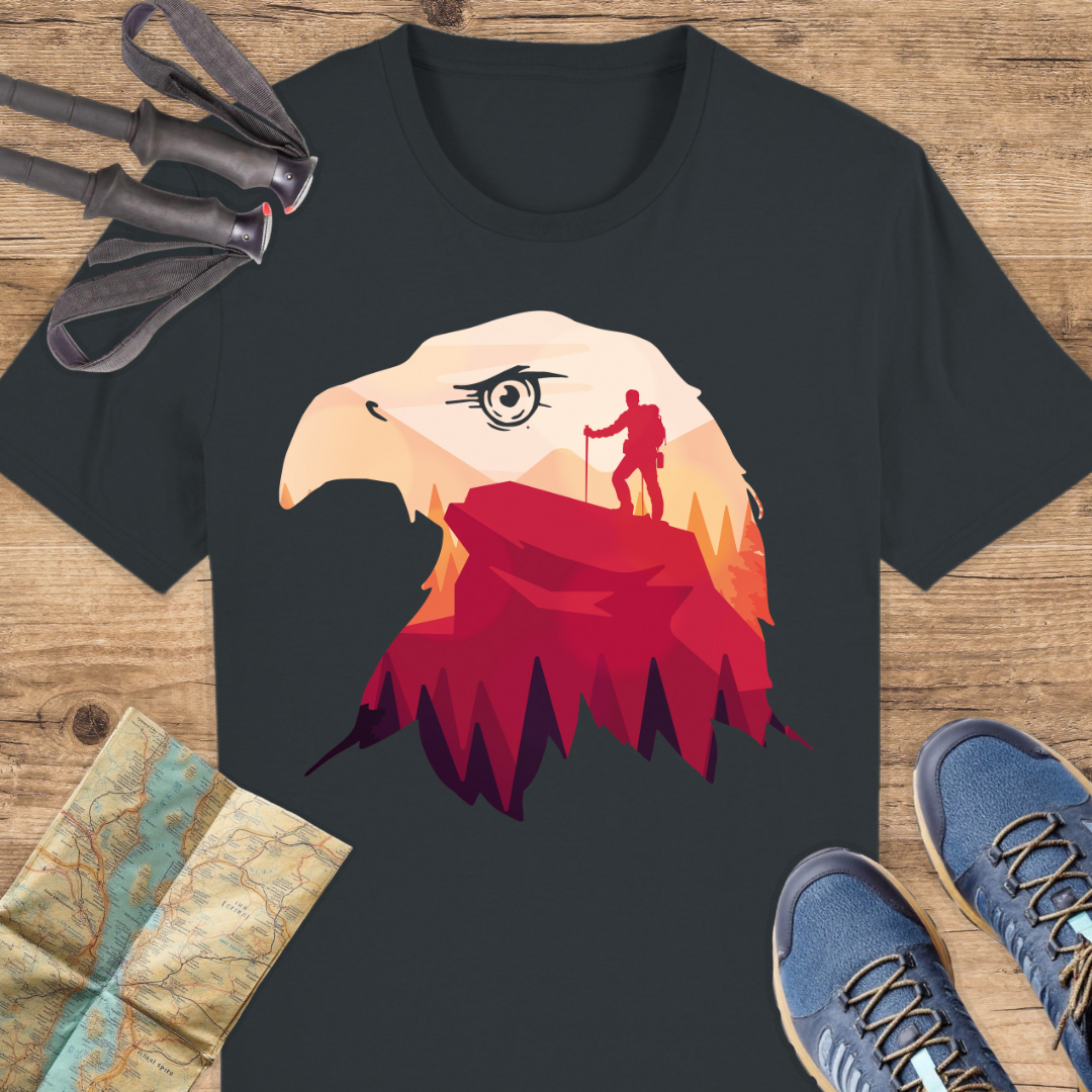 Unisex Bio T-Shirt Adler Wandern