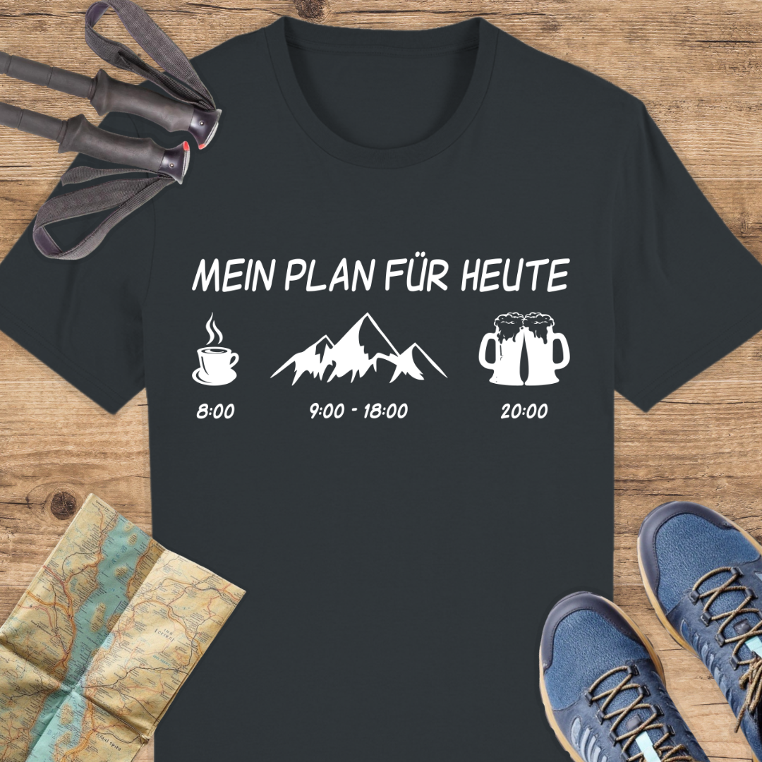 Unisex Bio T-Shirt Mein plan für heute