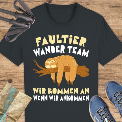 Unisex Bio T-Shirt Faultier wanderteam