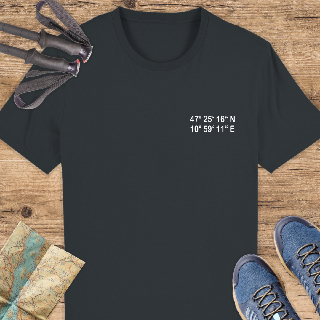 Unisex Bio T-Shirt Zugspitze, Backprint