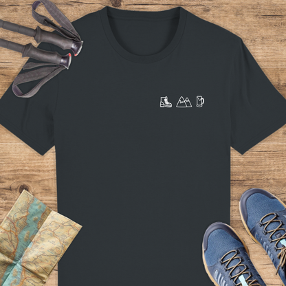 Unisex Bio T-Shirt Wandern und Bier