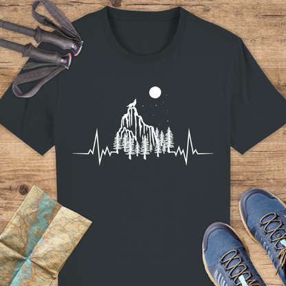 Unisex Bio T-Shirt Herzschlag wandern