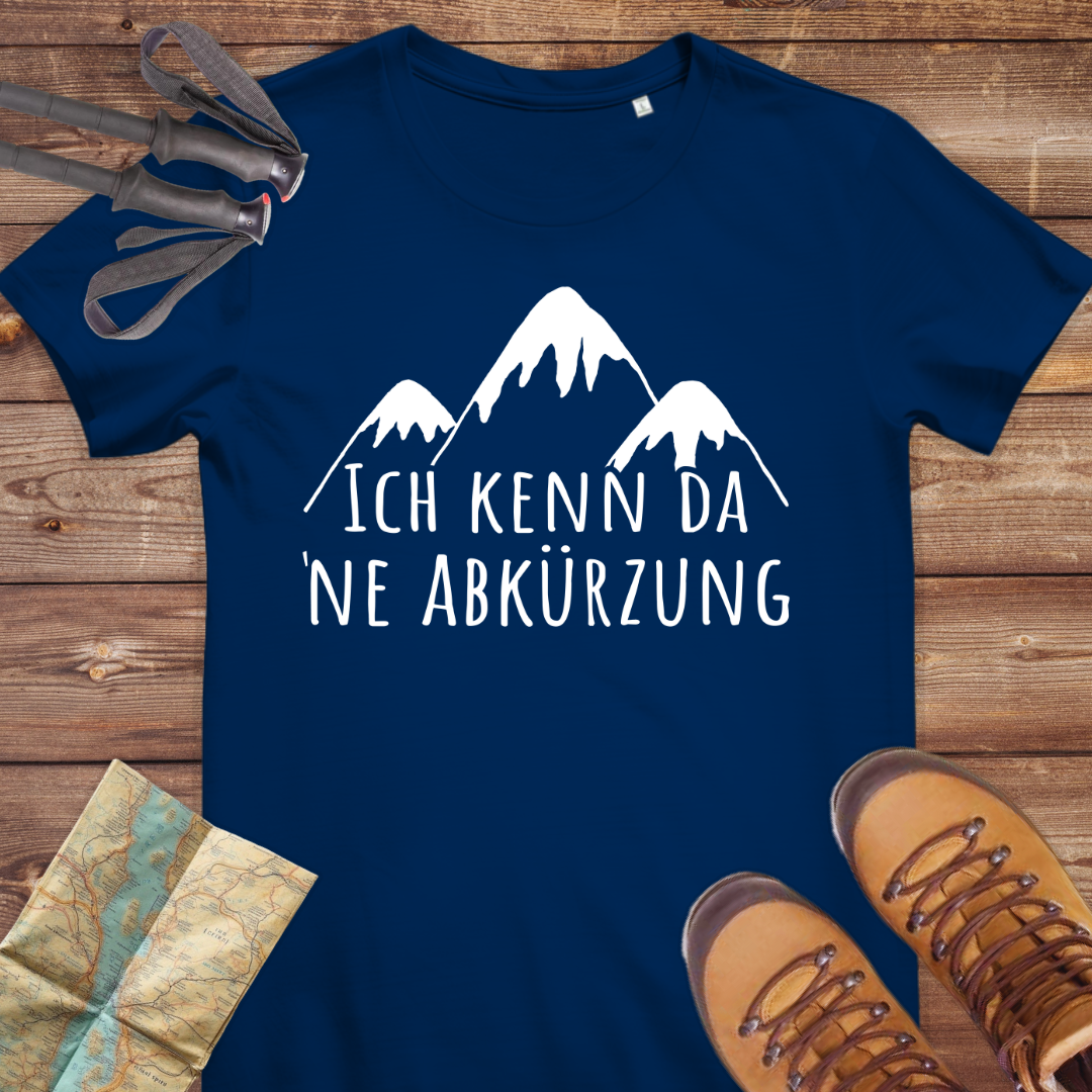 Damen Medium Fit Bio T-Shirt Ich kenn da ne Abkürzung