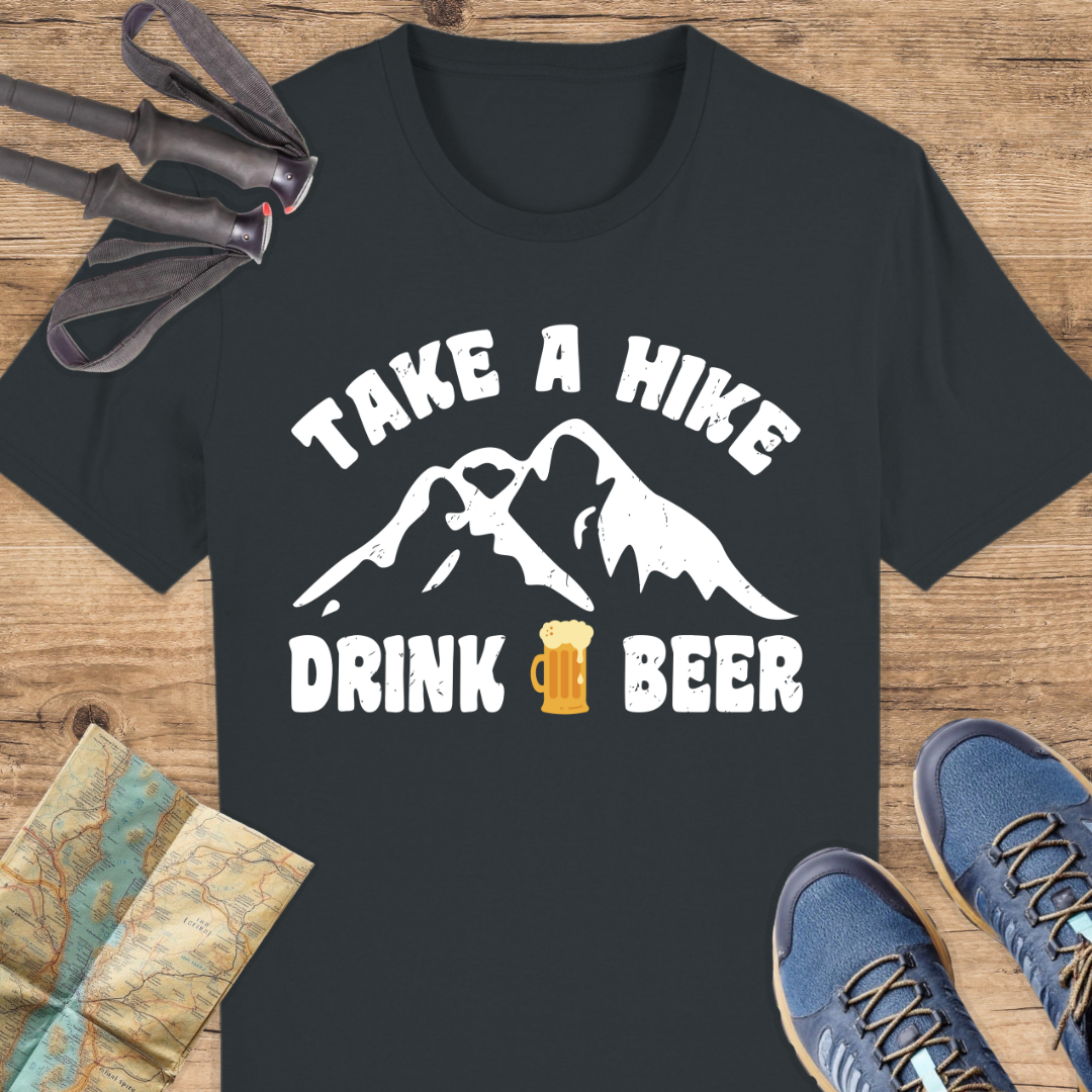 Unisex Bio T-Shirt Take a hike drink a beer