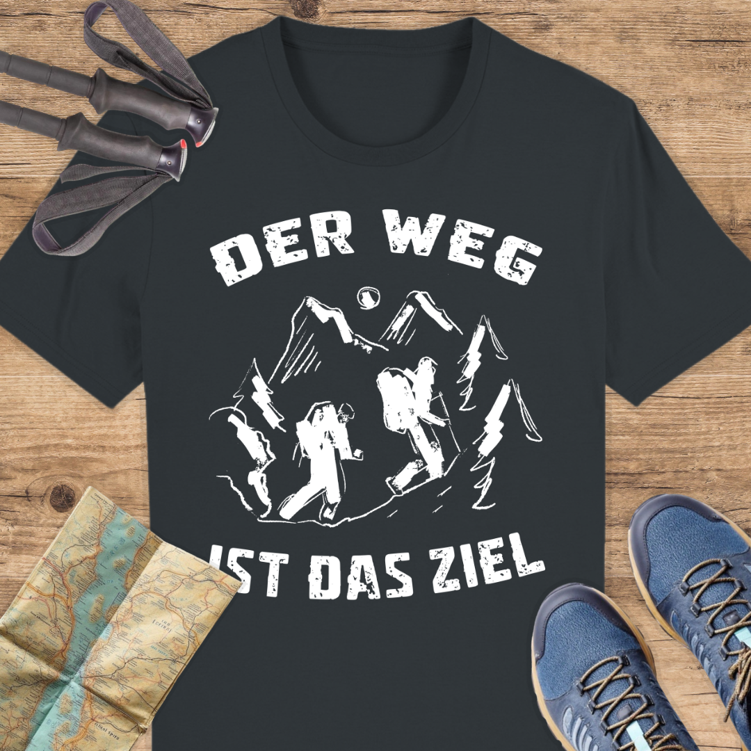 Unisex Bio T-Shirt Der Weg ist das ziel