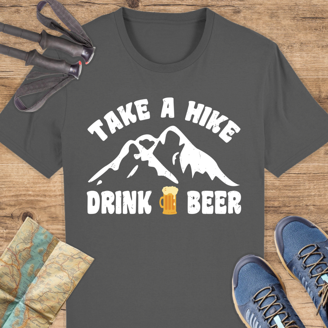 Unisex Bio T-Shirt Take a hike drink a beer