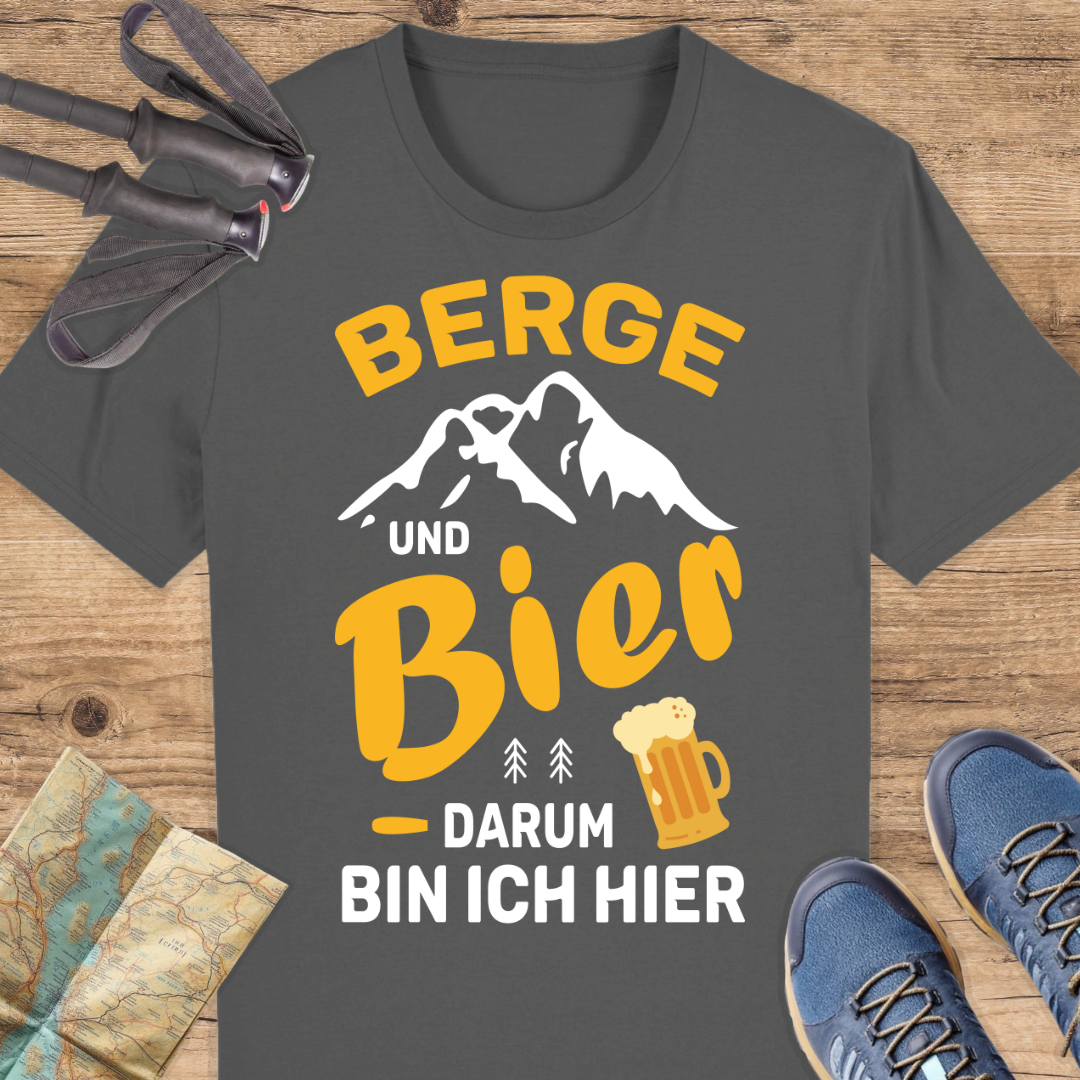 Unisex Bio T-Shirt Berge und Bier