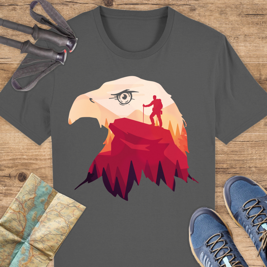Unisex Bio T-Shirt Adler Wandern