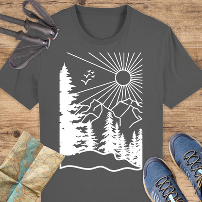 Unisex Bio T-Shirt Wald Linien