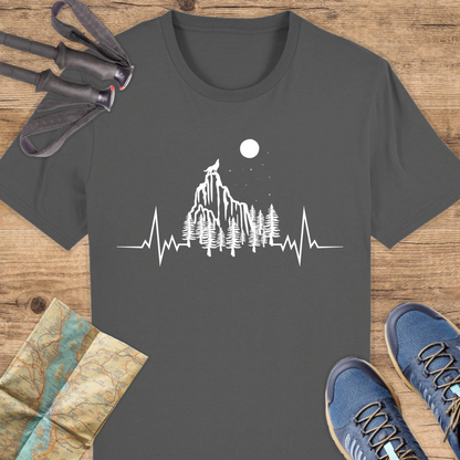 Unisex Bio T-Shirt Herzschlag wandern