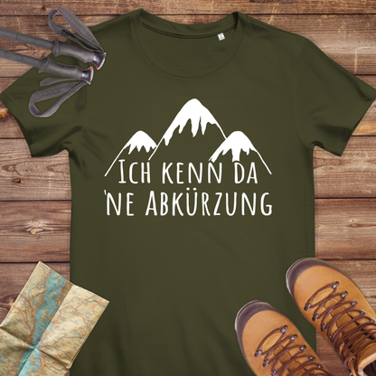 Damen Medium Fit Bio T-Shirt Ich kenn da ne Abkürzung
