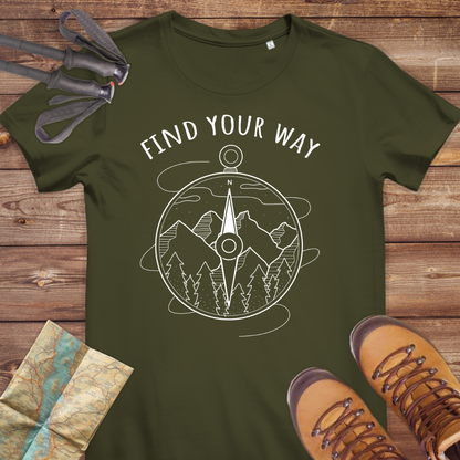Damen Medium Fit Bio T-Shirt Finde Your Way