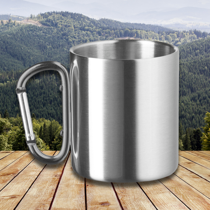 Edelstahltasse Nur wo du zu fuß warst