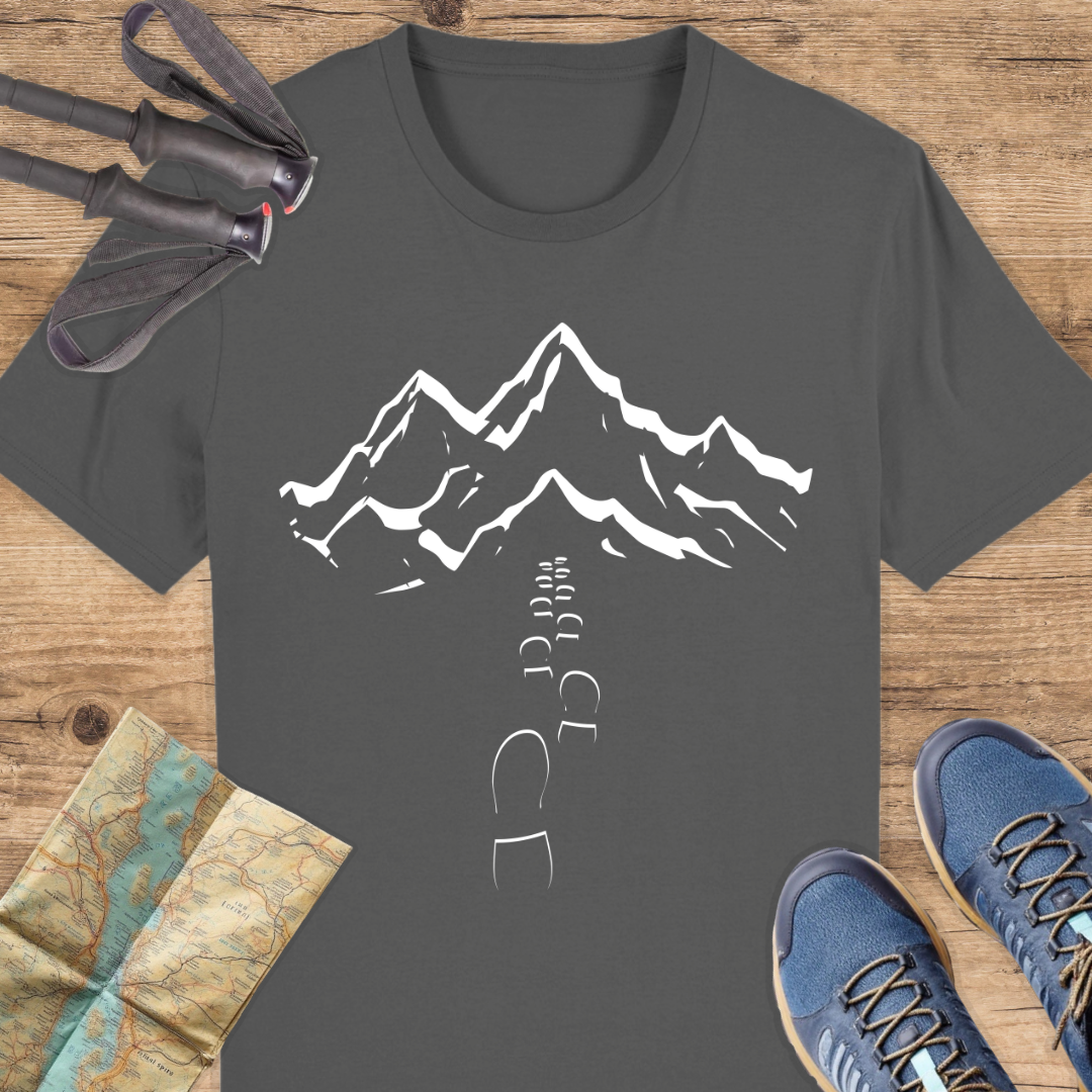 Unisex Bio T-Shirt Spuren Berge