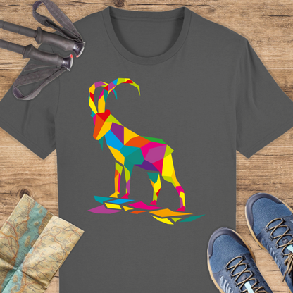 Unisex Bio T-Shirt Bunter Polygon Steinbock