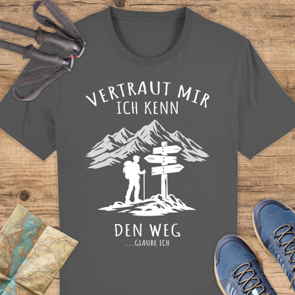 Unisex Bio T-Shirt Vertraut mir ich kenn den Weg