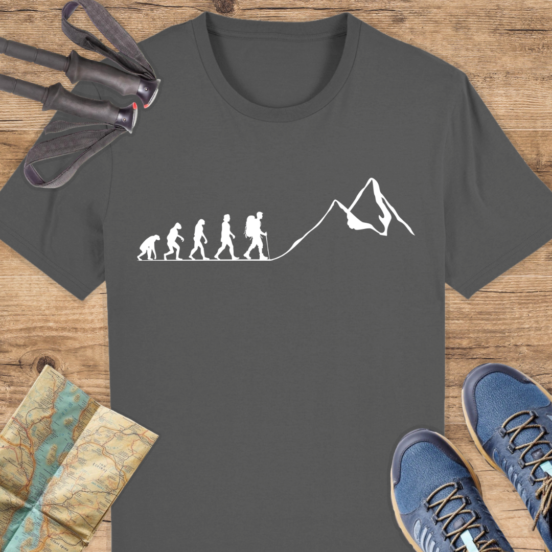 Unisex Bio T-Shirt Evolution Wandern