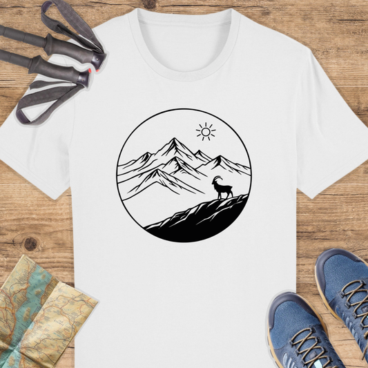 Unisex Bio T-Shirt Line Art Berge