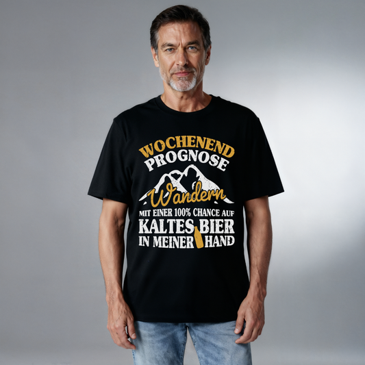 Unisex Bio T-Shirt Wandern und Bier