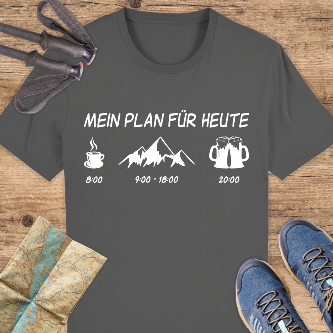 Unisex Bio T-Shirt Mein plan für heute