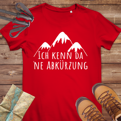 Damen Medium Fit Bio T-Shirt Ich kenn da ne Abkürzung