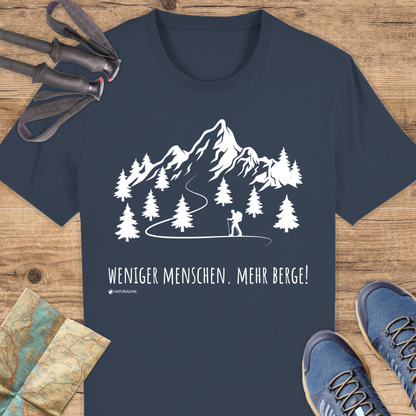 Unisex Bio T-Shirt Weniger Menschen