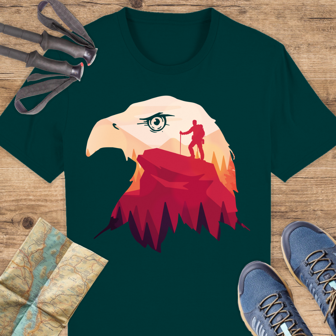 Unisex Bio T-Shirt Adler Wandern