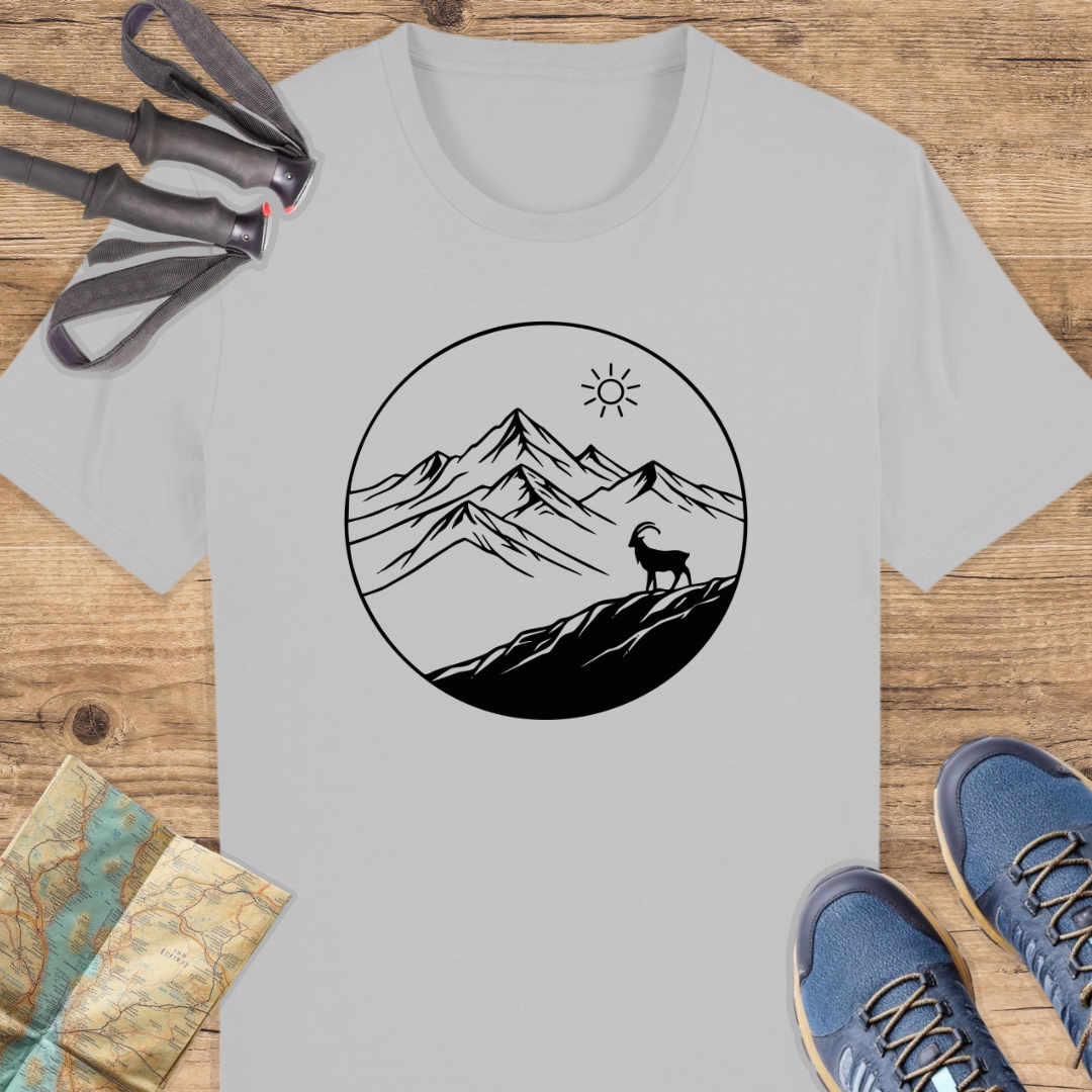 Unisex Bio T-Shirt Line Art Berge