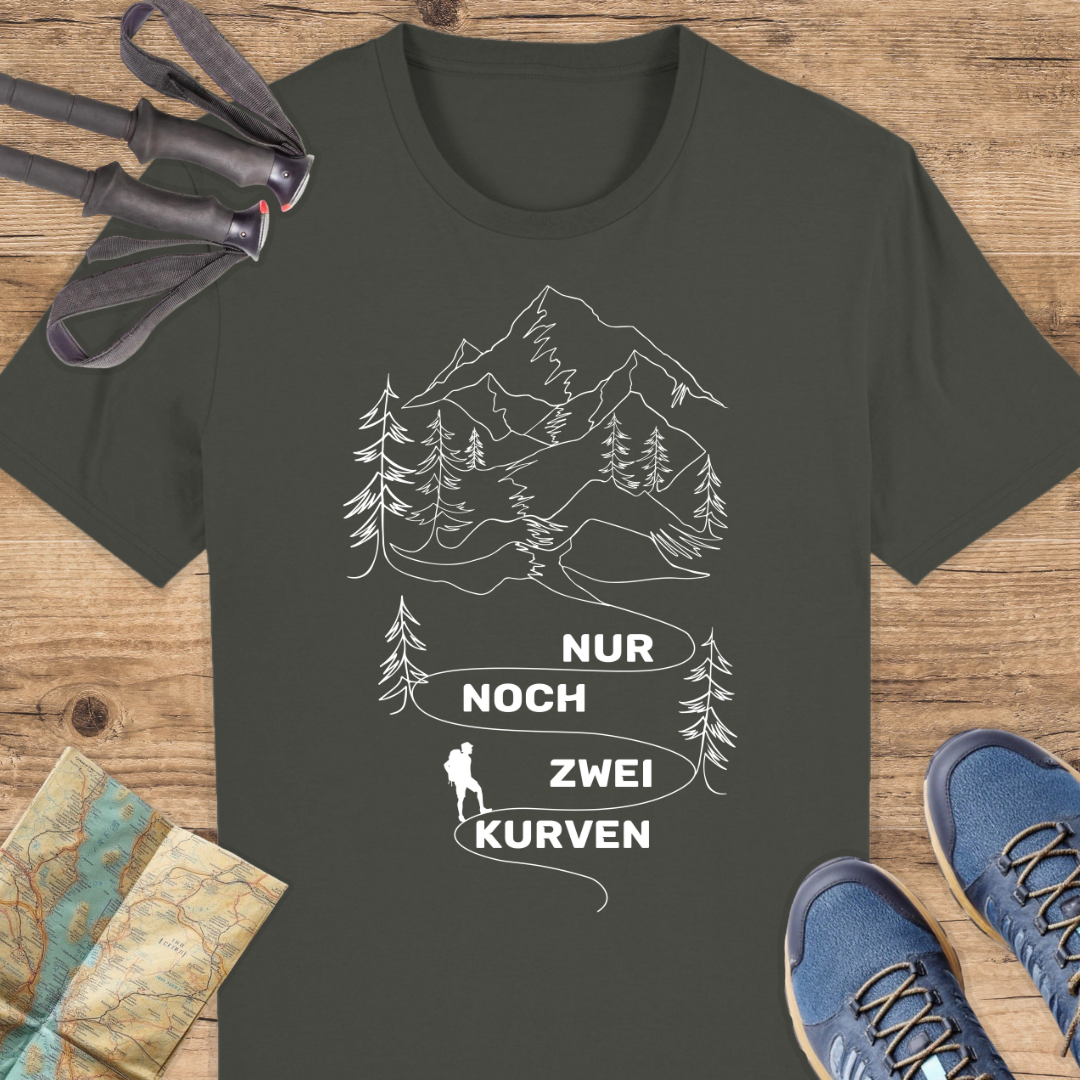 Unisex Bio T-Shirt Nur noch zwei kurven