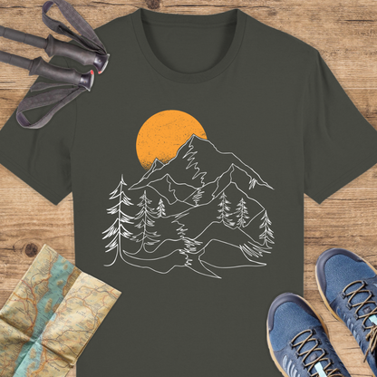 Unisex Bio T-Shirt Berge linien