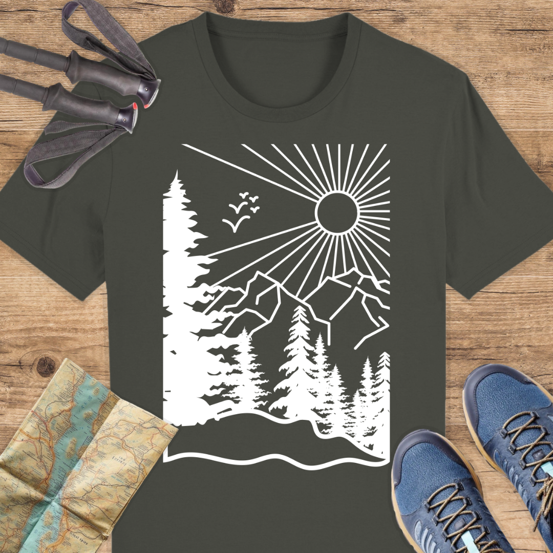 Unisex Bio T-Shirt Wald Linien