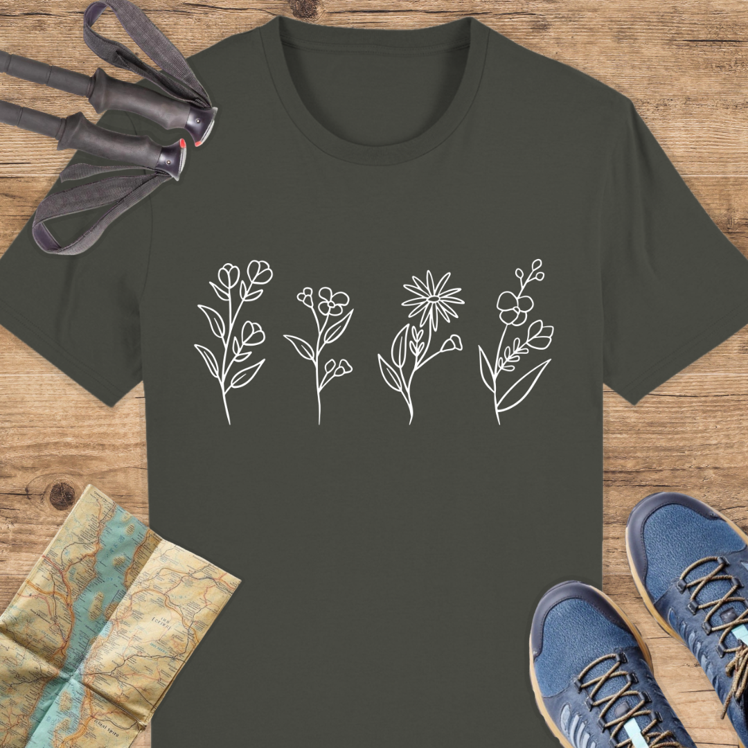Unisex Bio T-Shirt Blumen