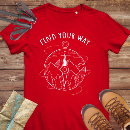 Damen Medium Fit Bio T-Shirt Finde Your Way