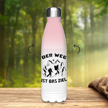 Edelstahl-Thermoflasche Der Weg ist das Ziel