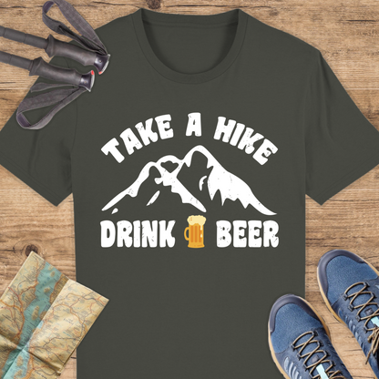 Unisex Bio T-Shirt Take a hike drink a beer