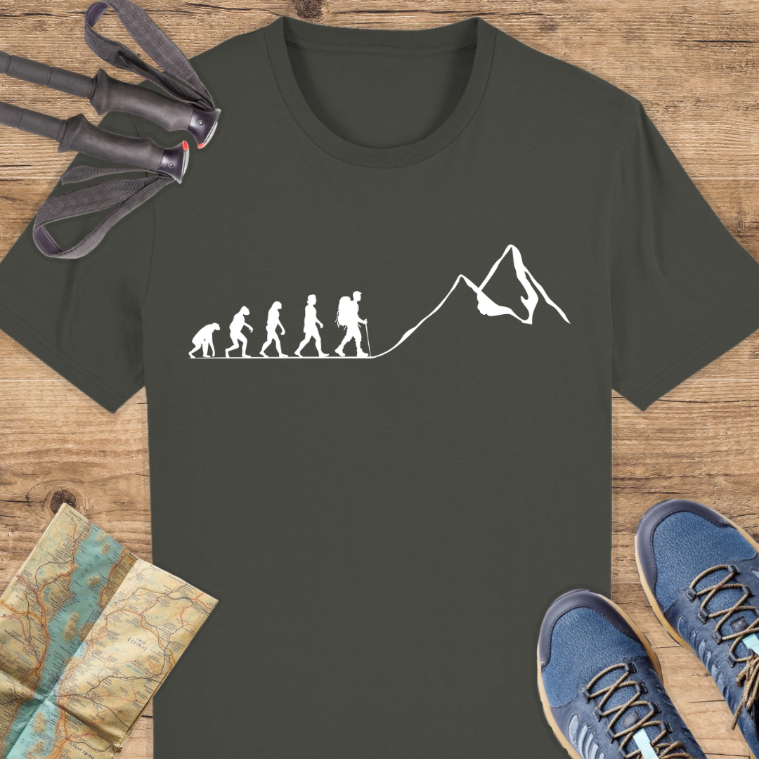 Unisex Bio T-Shirt Evolution Wandern