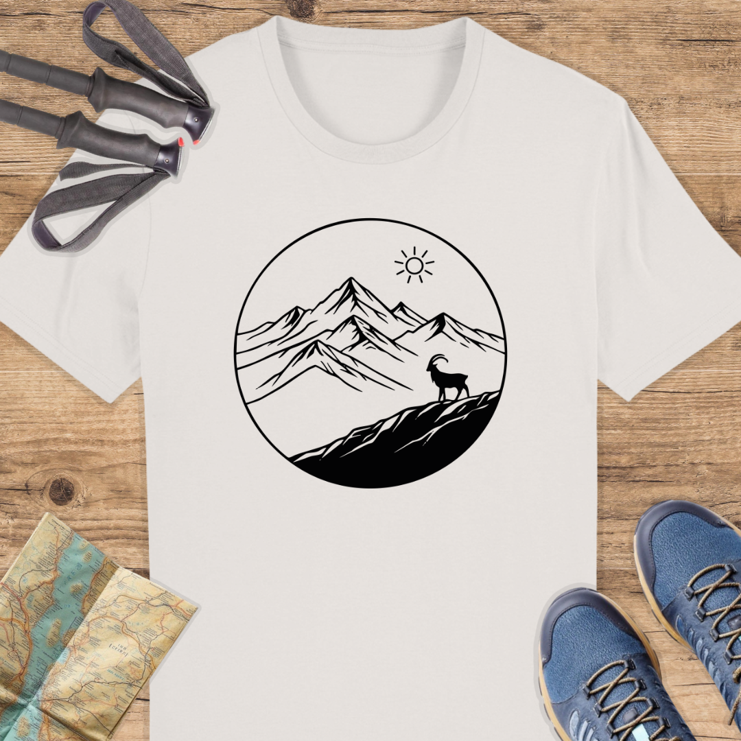 Unisex Bio T-Shirt Line Art Berge
