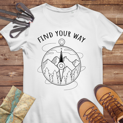 Damen Medium Fit Bio T-Shirt Finde Your Way