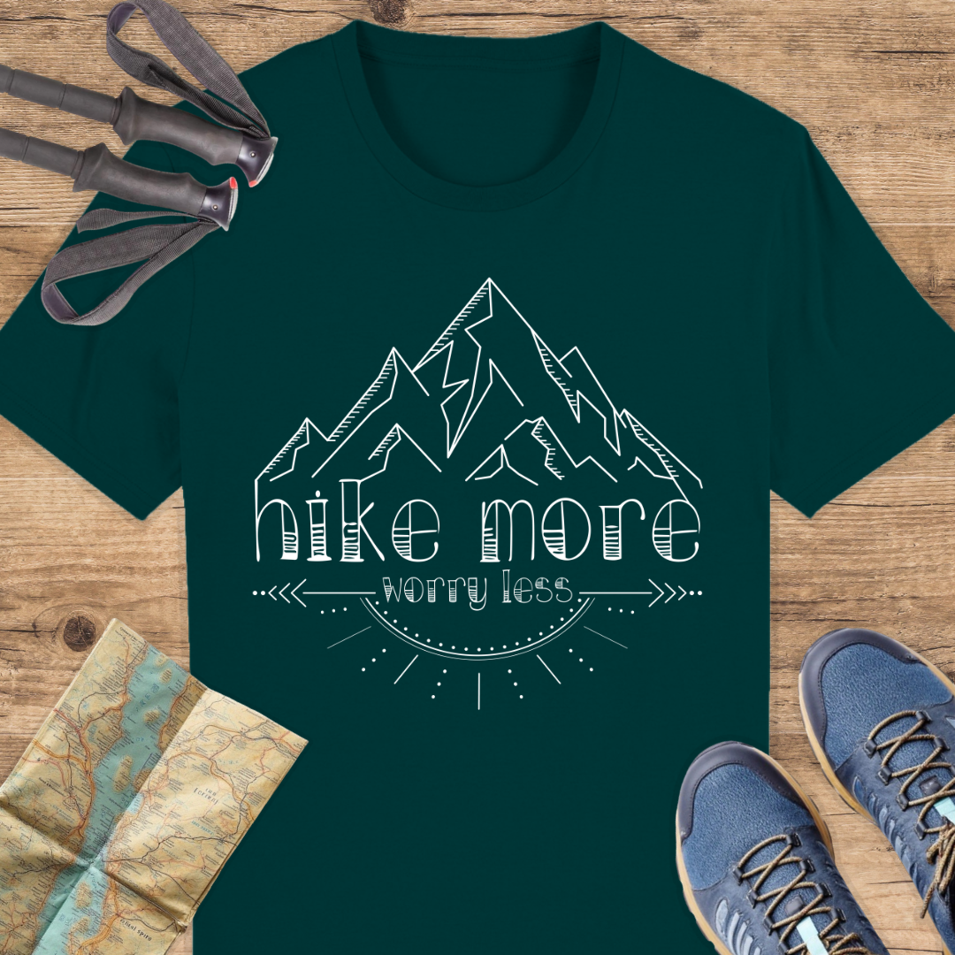 Unisex Bio T-Shirt hike more, worry less