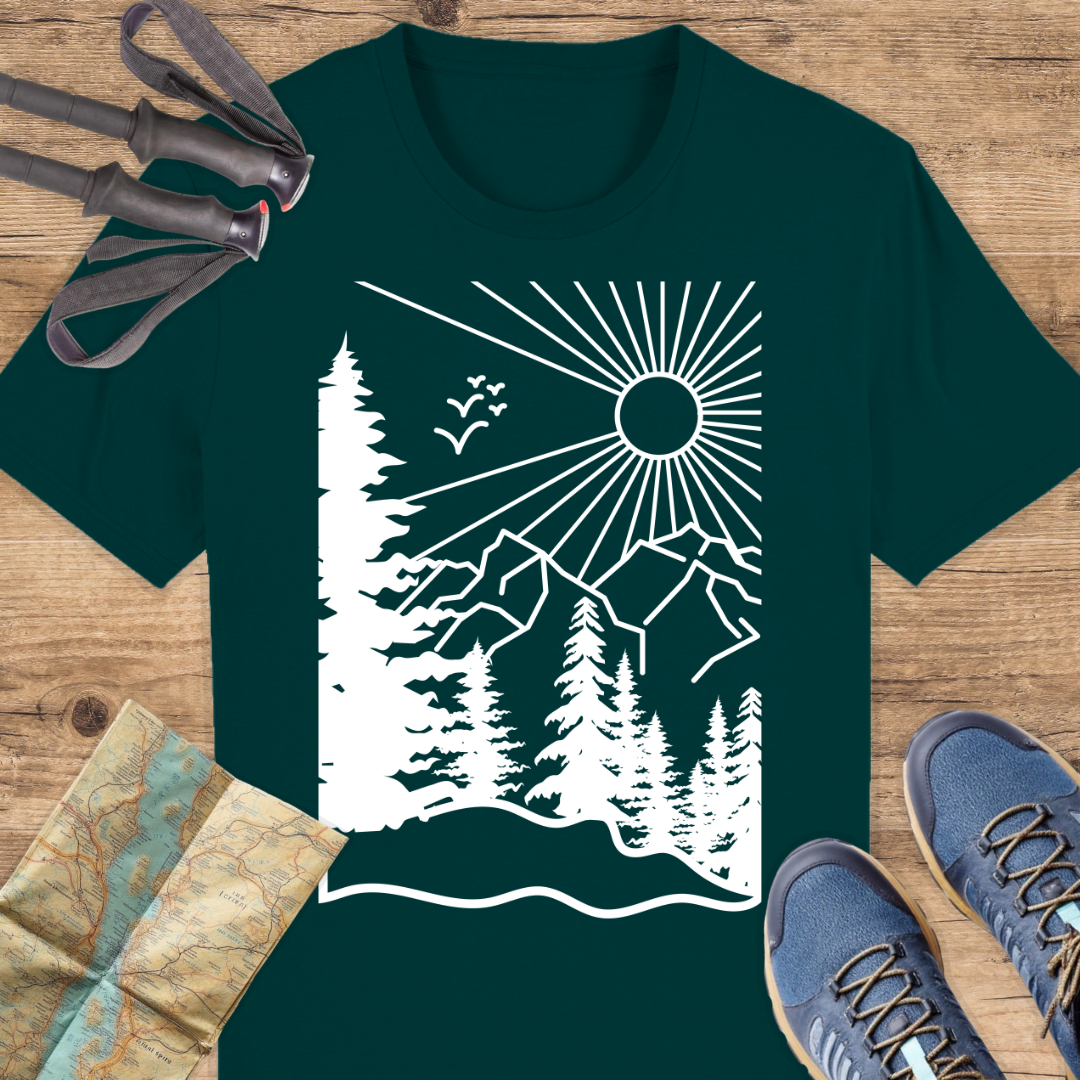 Unisex Bio T-Shirt Wald Linien
