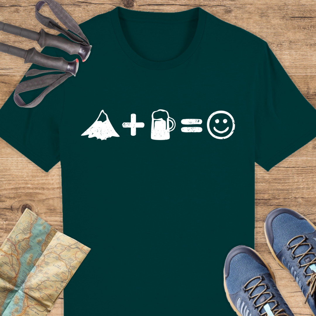 Unisex Bio T-Shirt Berge und Bier